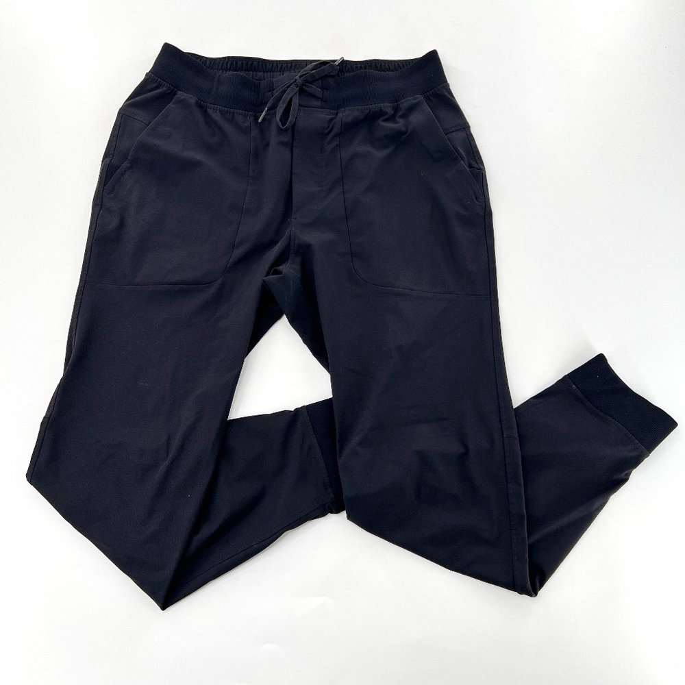 Lululemon ABC Jogger Men Large Black Adjustable Waist Stretch Moisture Wick
